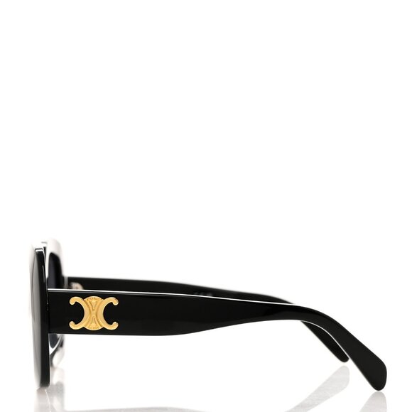 Celine Triomphe CL40262U Black 53mm square sunglasses. Preowned. - Picture 3 of 7